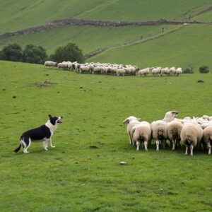 chien de berger et des moutons