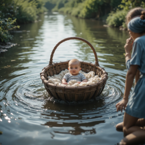 Moise dans un panier